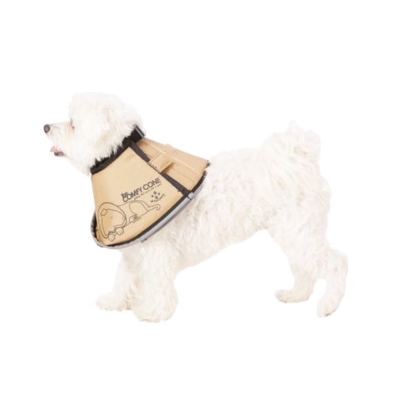 New Comfy Cone Tan E-Collar For Dogs Size Medium (20 cm) - Picture 6 of 13